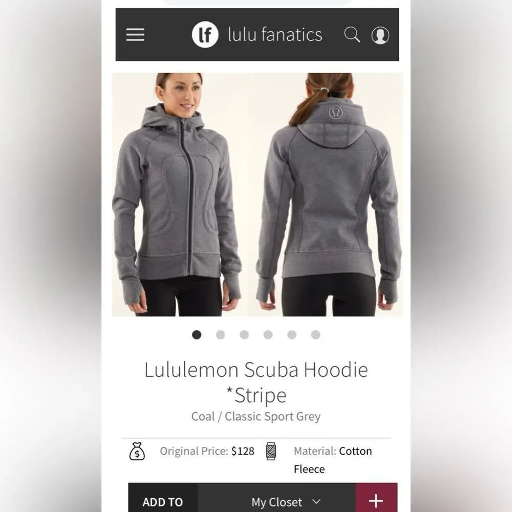 Lululemon Lululemon Scuba Hoodie / Design: Stripe